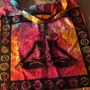 Seven chakra tote tie dye bag. 🦄